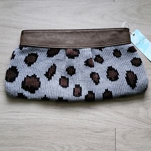 Mud Pie Leopard Clutch